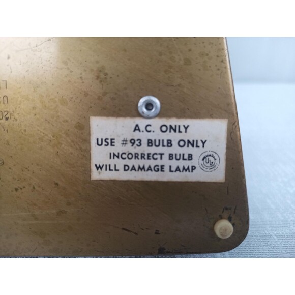 Small Roxter Co  Dual Table Lamp Gooseneck Adjustable Stem Gold Finish #6950 - Picture 9 of 10